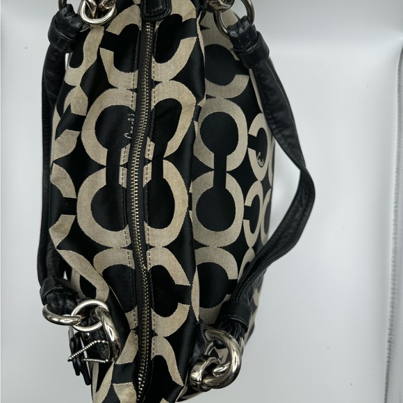 Coach Kristin Op Art Sateen Zip Top Tote. - Picture 7 of 15